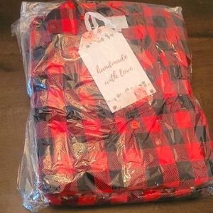 Long sleeve plaid pajamas